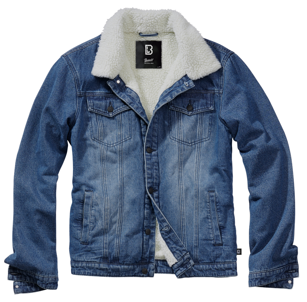 BRANDIT SHERPA DENIM JACKET BLUE/OFF WHITE - R FRANK OUTDOORS 