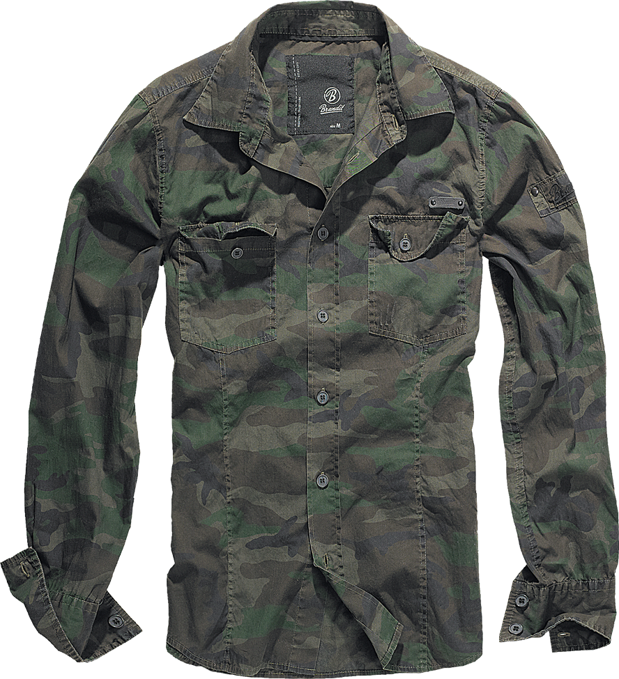 BRANDIT SLIMFIT SHIRT DARK CAMO - R FRANK OUTDOORS 