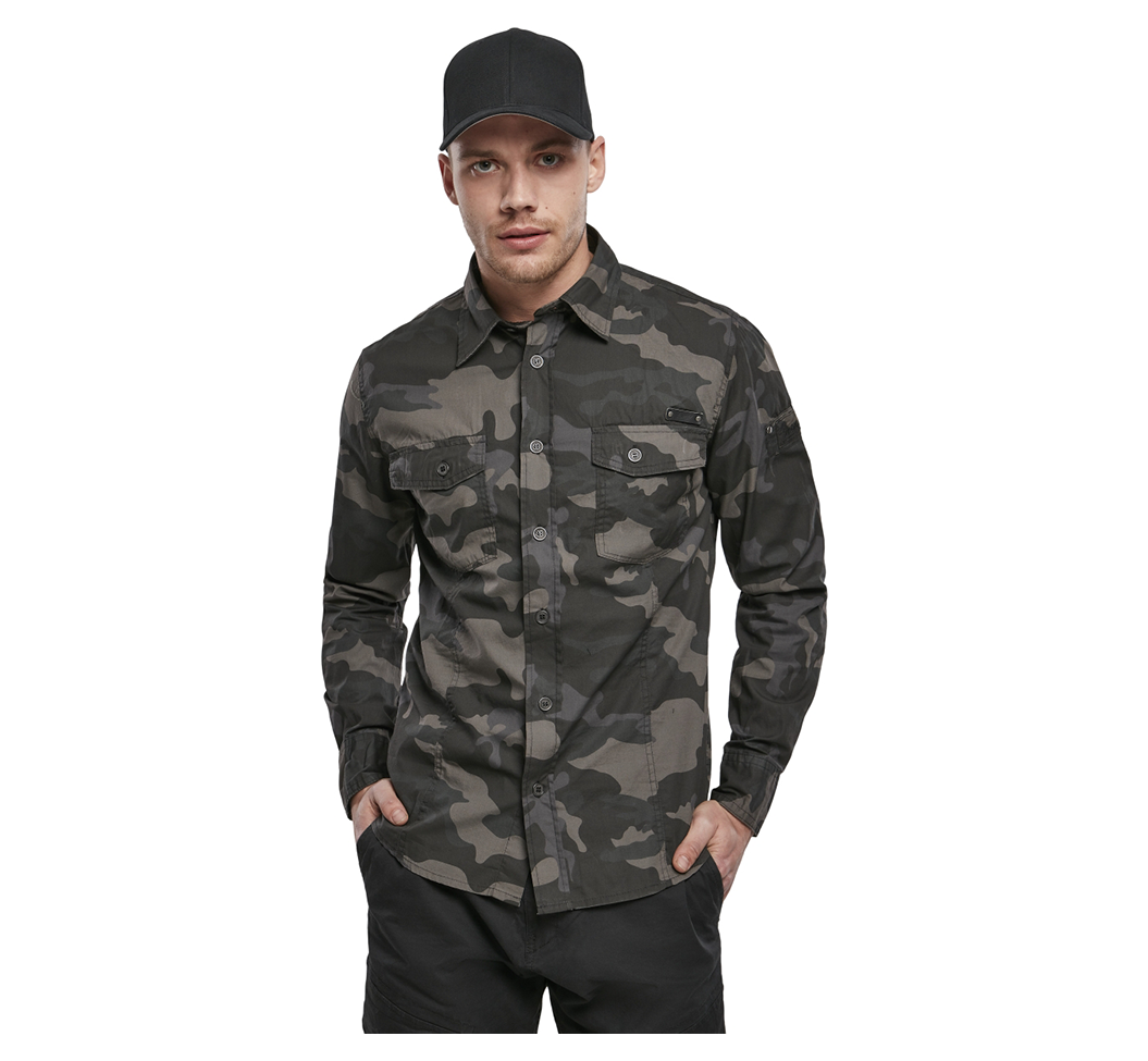 BRANDIT SLIMFIT SHIRT DARK CAMO - R FRANK OUTDOORS 