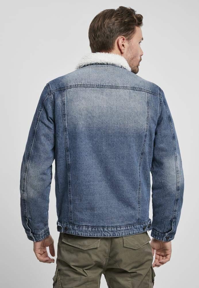 BRANDIT SHERPA DENIM JACKET BLUE/OFF WHITE - R FRANK OUTDOORS 