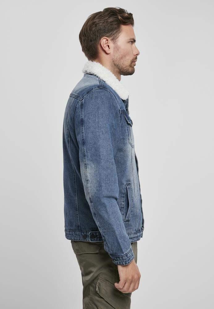 BRANDIT SHERPA DENIM JACKET BLUE/OFF WHITE - R FRANK OUTDOORS 