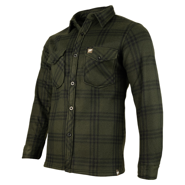 Polar Fleece Shirt Green Check - R FRANK OUTDOORS 