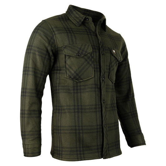 Polar Fleece Shirt Green Check - R FRANK OUTDOORS 